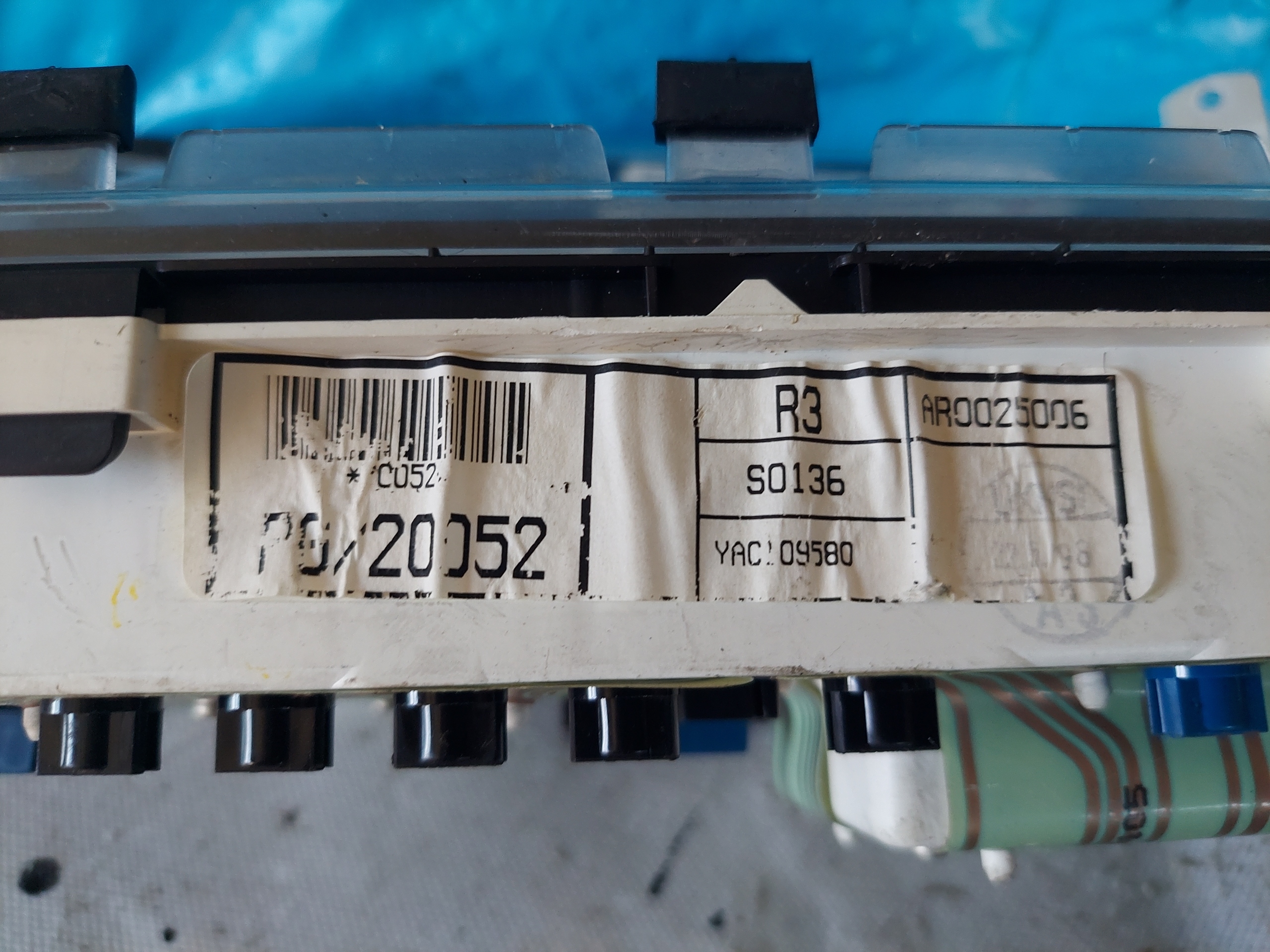 dials clock ROVER 400 1.6 B AR0025006