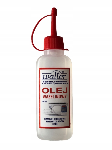 OLEJ WAZELINOWY DO MASZYN SZYJĄCYCH W OLIWIARCE Marka Walter