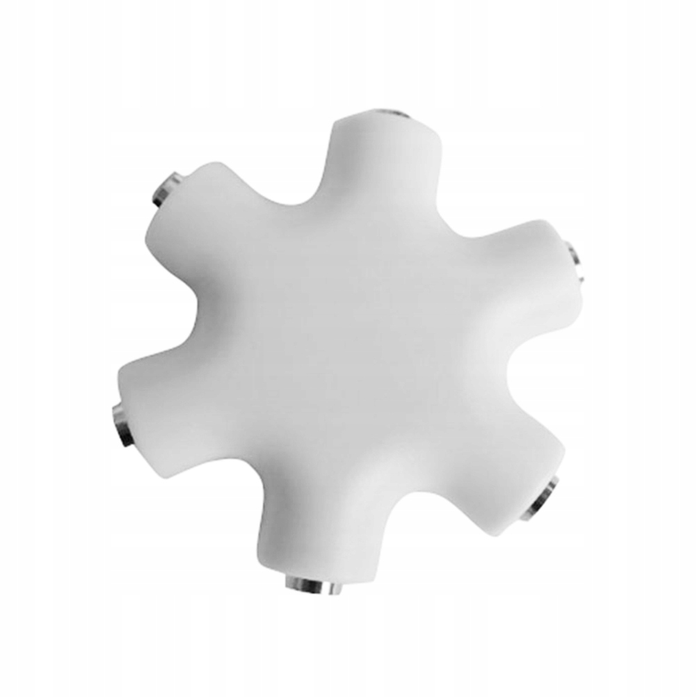 UNIWERSALNY ROZDZIELACZ SŁUCHAWKOWY 6-DROŻNY ADAPTER 3.5MM Z KABLEM STEREO