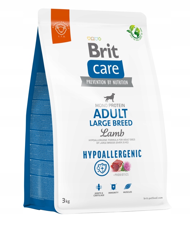 Brit Care Hypoallergenic Adult Large Breed Lamb 3 kg