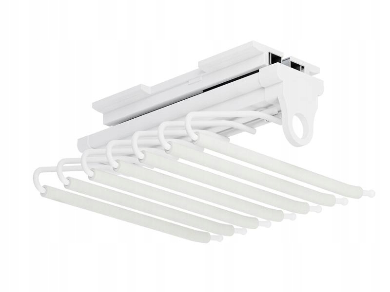 Výsuvný Věšák Do Skříně Na Kalhoty S 8 Místy Symphony WB-670B L-350 Bílý