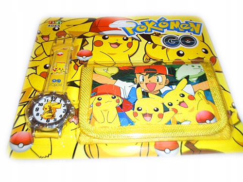 POKEMON zegarek na rękę + PORTFEL 2w1 PIKACHU EAN (GTIN) 690183367405