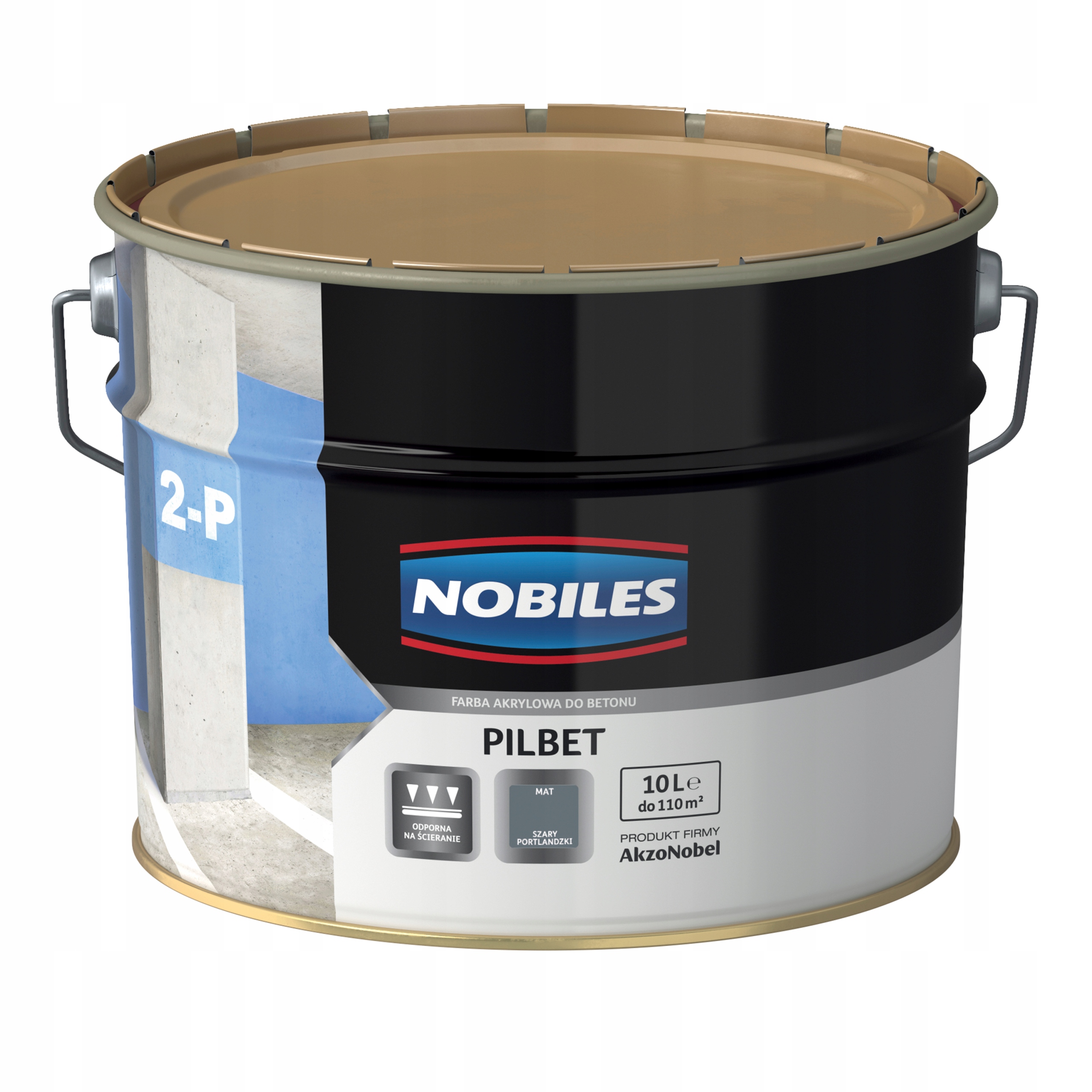 Nobiles Pilbet Farba Do Betonu Szary Portlandzki 10L