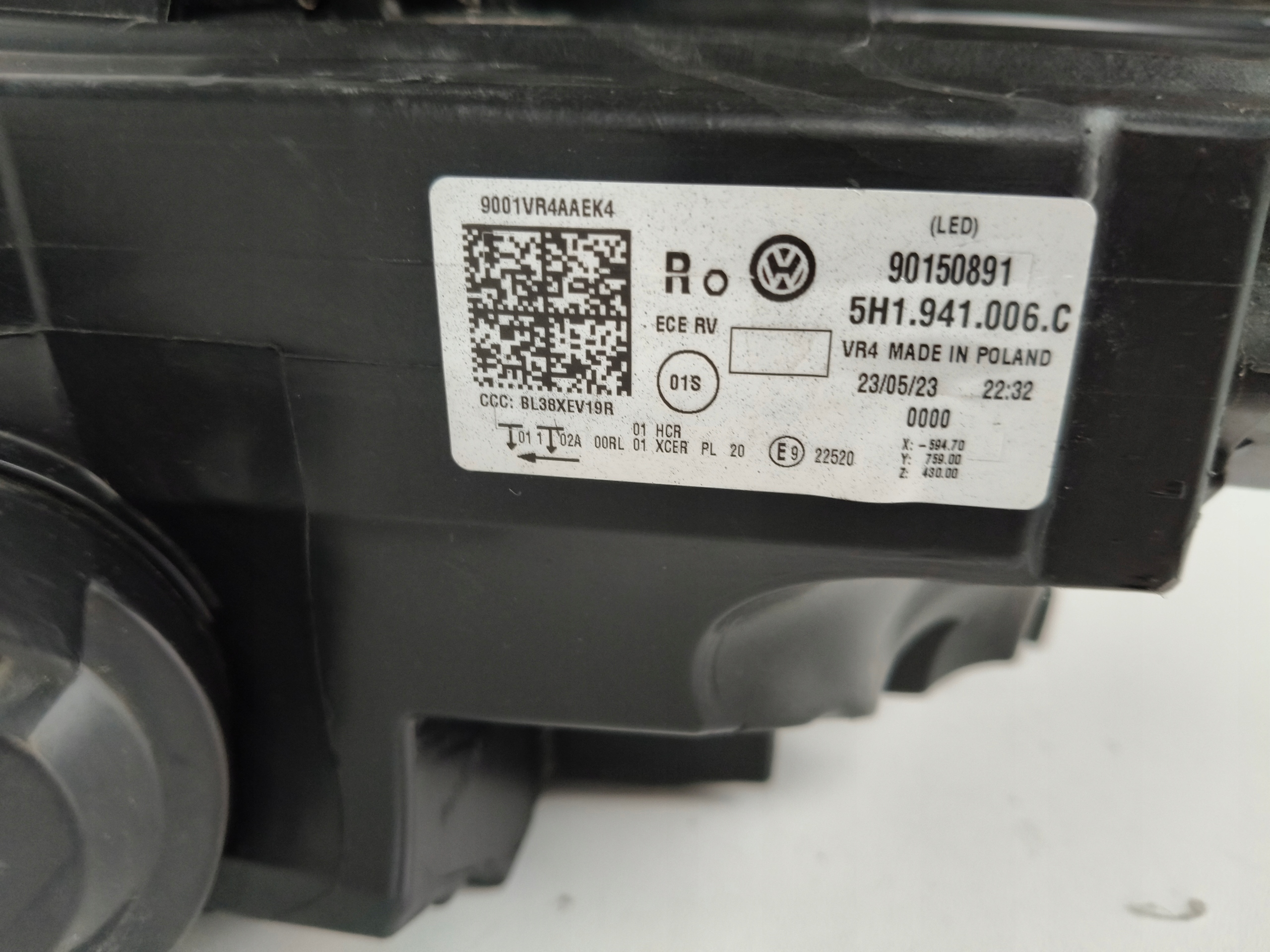 light right REFLEKTOR VW GOLF VIII 8 5H 5H0 20- LED
