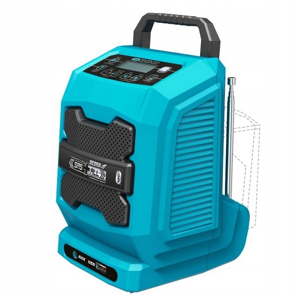 Akumulátorové Rádio Bluetooth 18 V Usb Sas