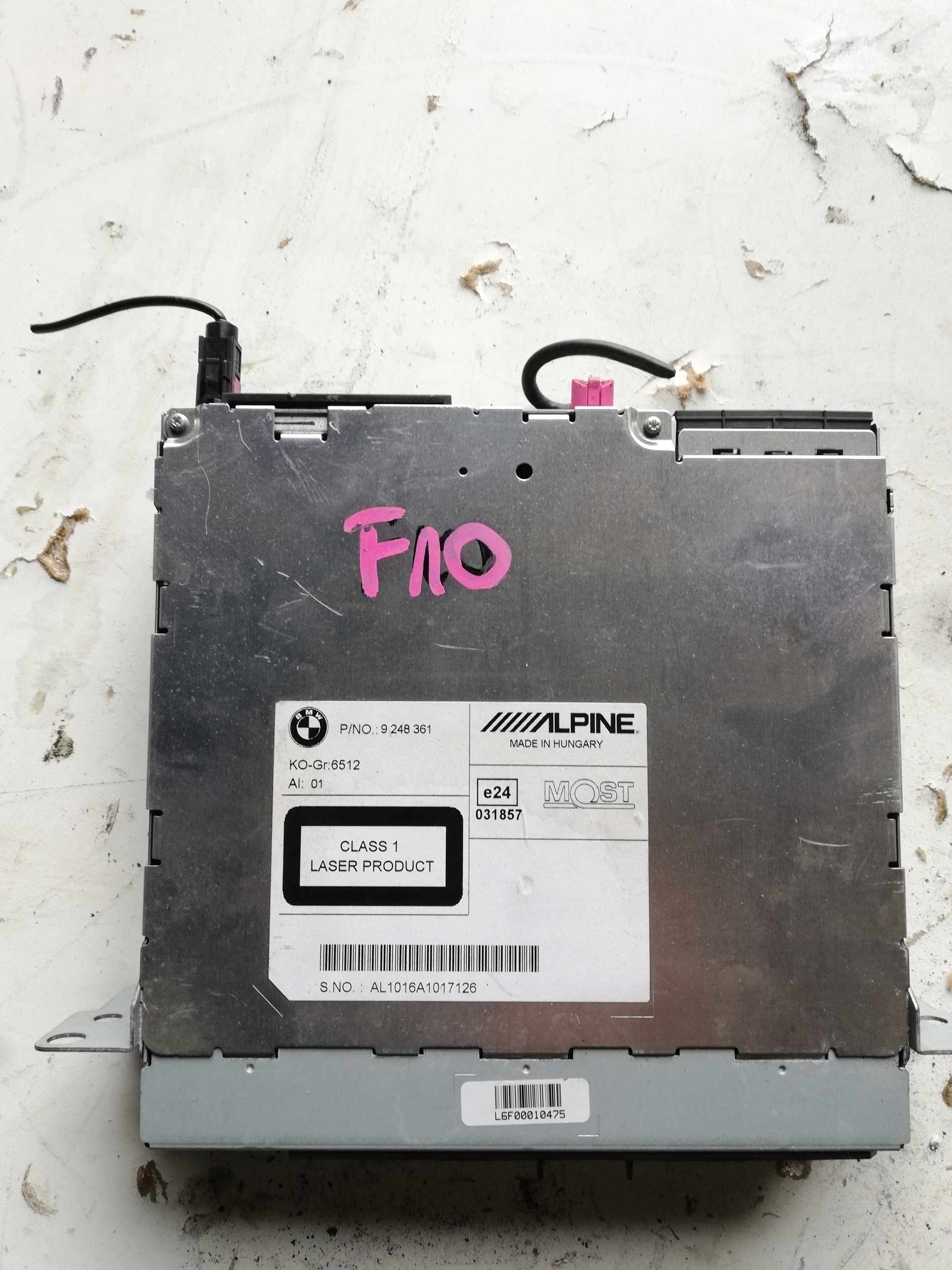 BMW F10 навигационное радио ALPINE 9248361