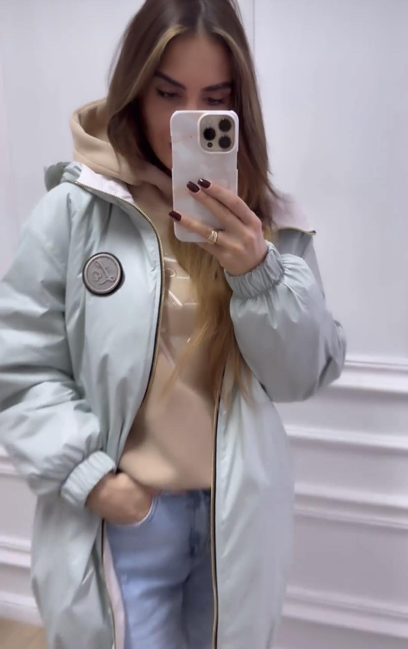 Dámská mátová bunda Velikost M Polský Výrobce