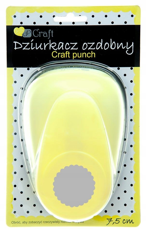 Dekorativní děrovačka Kruh s volánkem DpCraft 7,5 cm