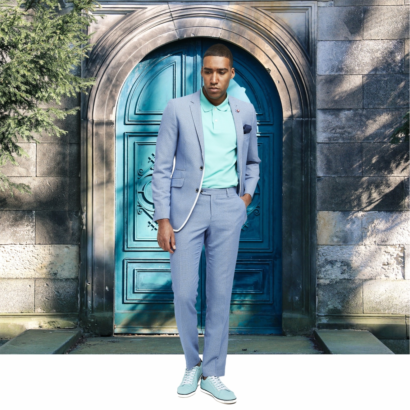 Garnitur Męski na wesele ślub przyjęcie 58/176 Rozmiar 58