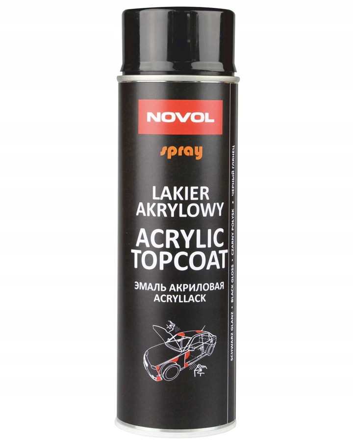 

Novol lakier akrylowy spray Czarny Połysk 500 ml