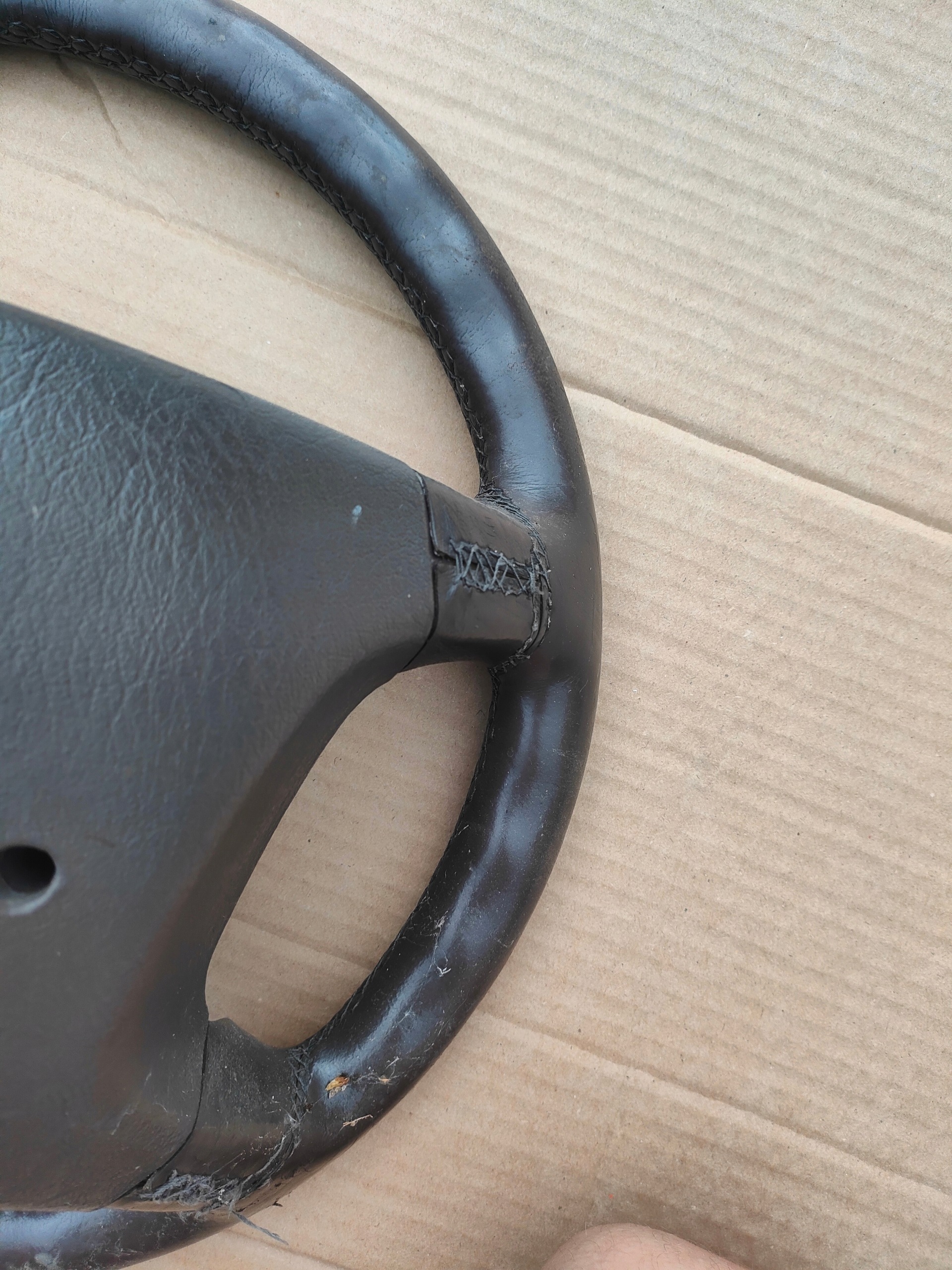 MERCEDES W210 steering wheel, brazowa leather