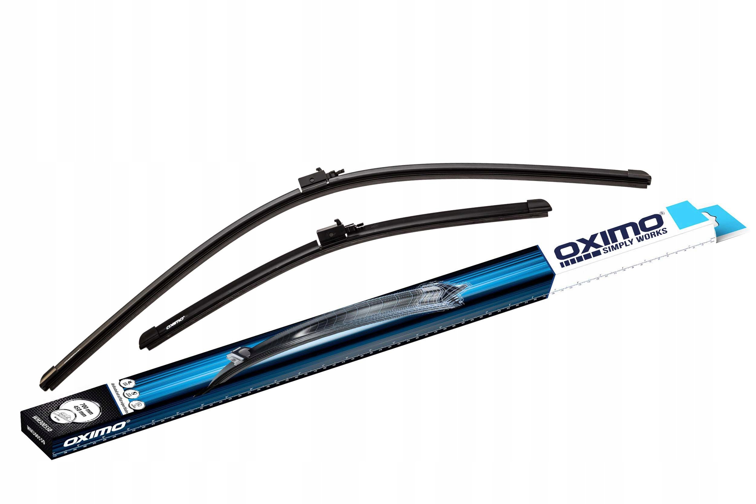 Komplet przednich wycieraczek Oximo o długości 700/450 mm