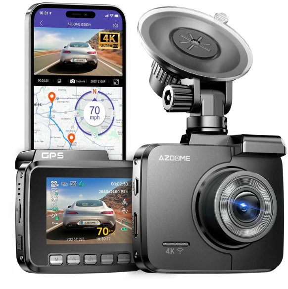 Kamera do auta AZDome GS63H 4K 1CH Wifi Gps dashcam