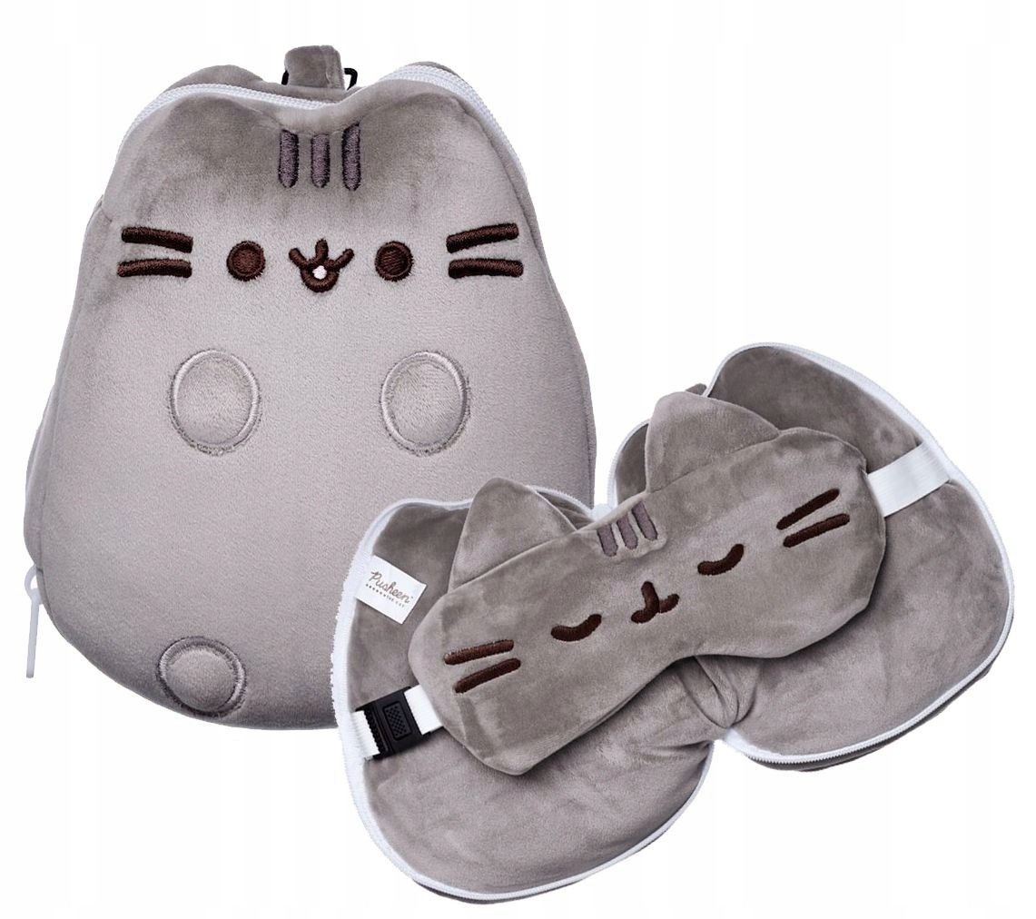 

Kot Pusheen Poduszka Podróżna Z Maską Na Oczy