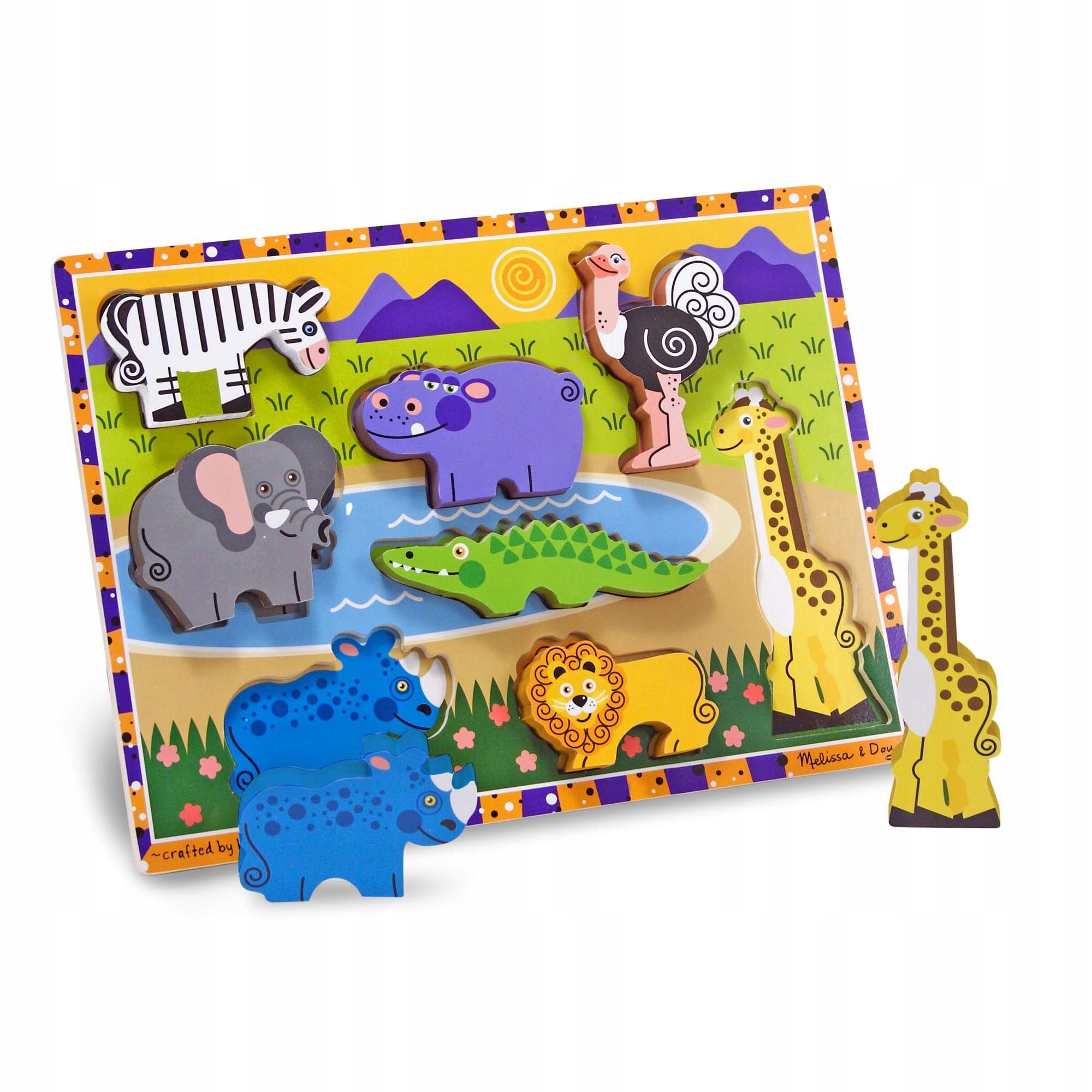 

Puzzle dla dzieci Układanka 3D Zwierzątka Safari