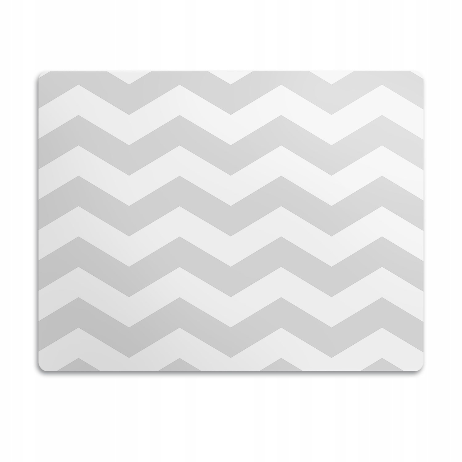 Levně Voděodolná podložka pod misku Šedý cikcak 90x60 cm