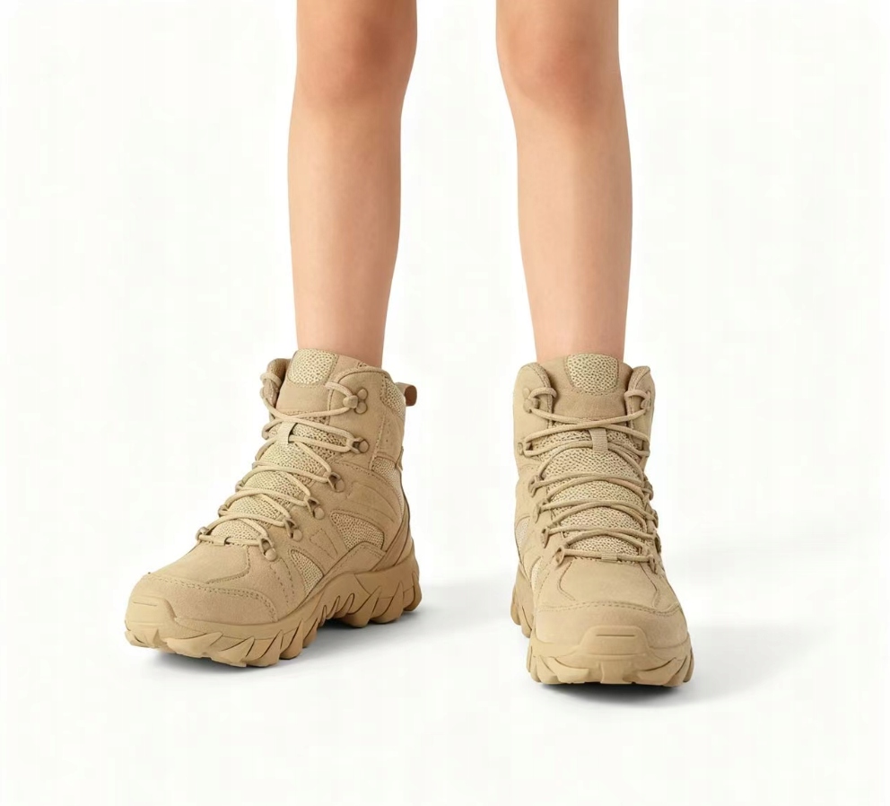 Taktické Vojenské, Voděodolné Trekové Kožené Boty
