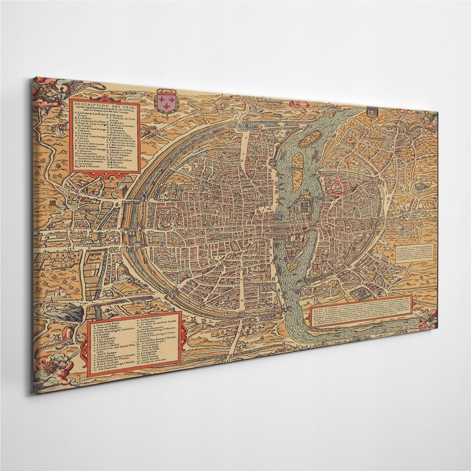 

Zdjęcie na foto-obrazie Mapa Paryż Vintage 100x50