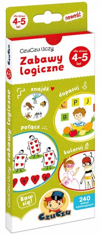 

CzuCzu Uczy Zabawy Logiczne 4-5 lat Książeczka