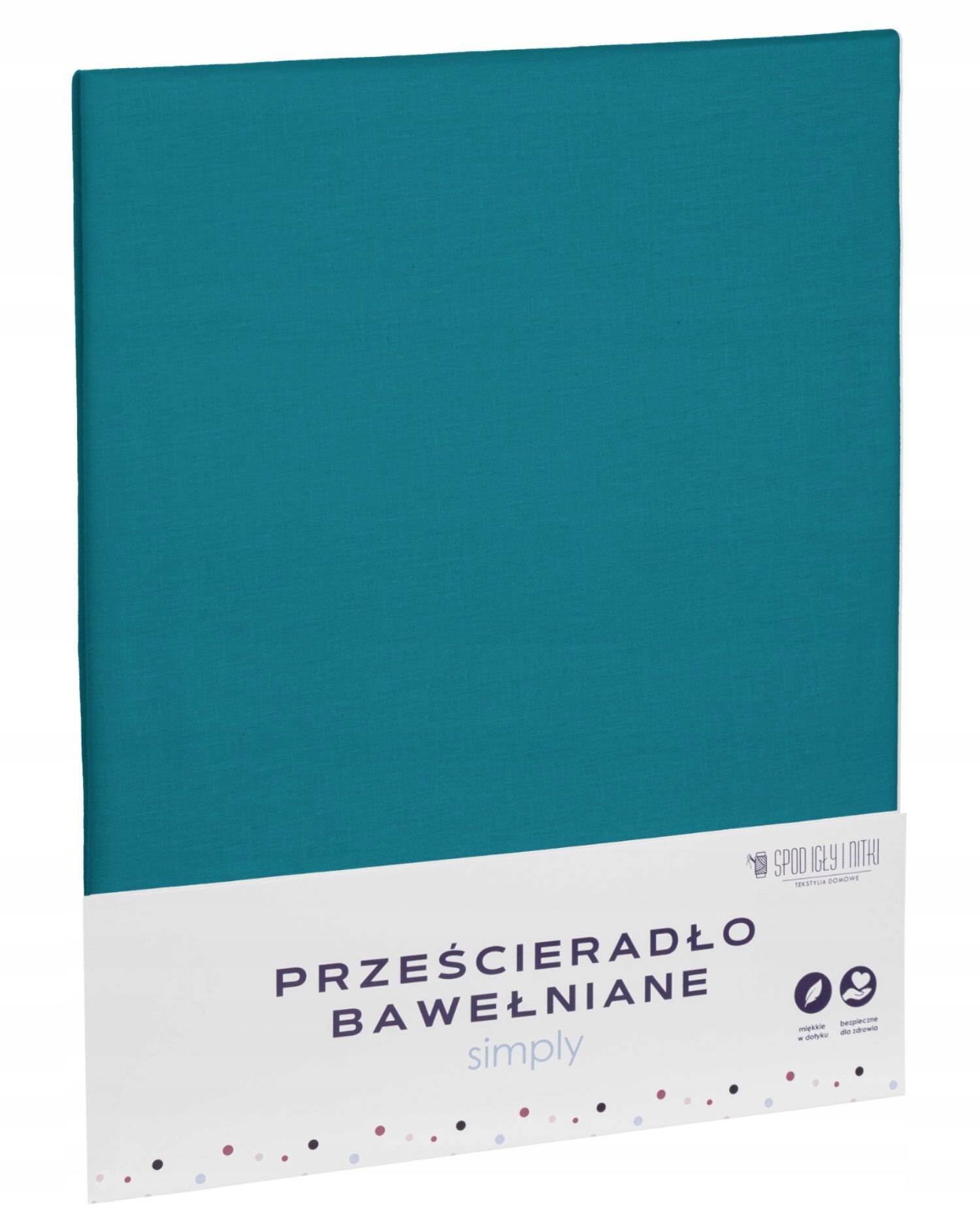 

Turkus Prześcieradło Bawełniane Bez Gumki 200X220