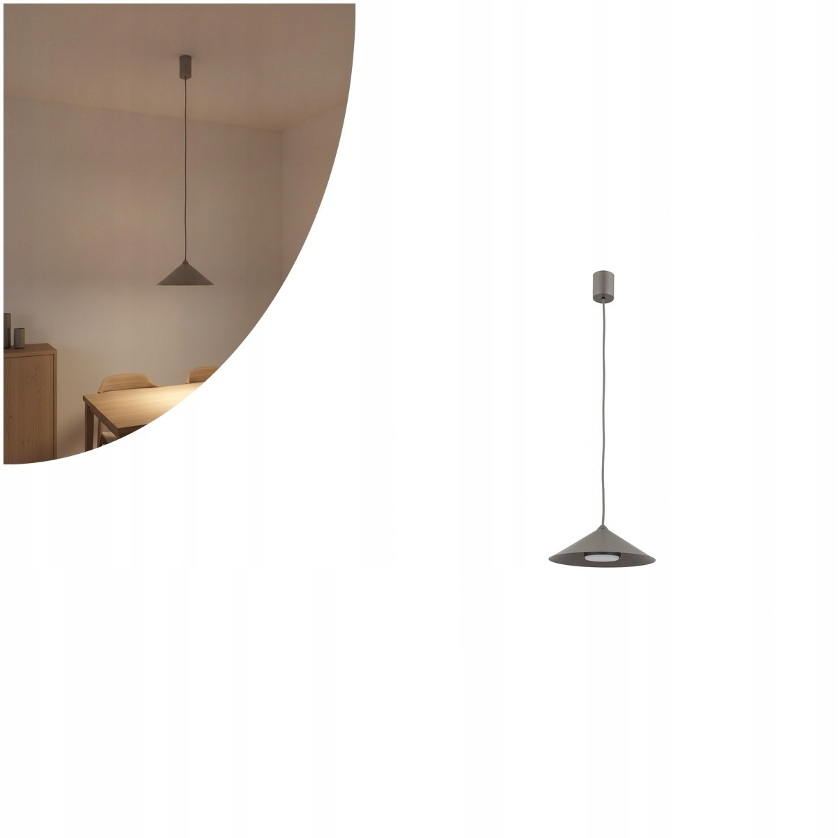 Závesná lampa hnedá Lume S New loft nad jedálenský stôl Tk Lighting