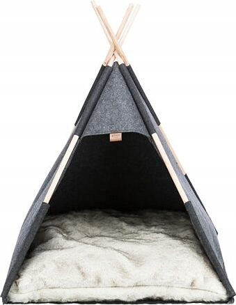 Jeskyňka Tipi, 70 x 70 x 70 cm, plsť, antracit