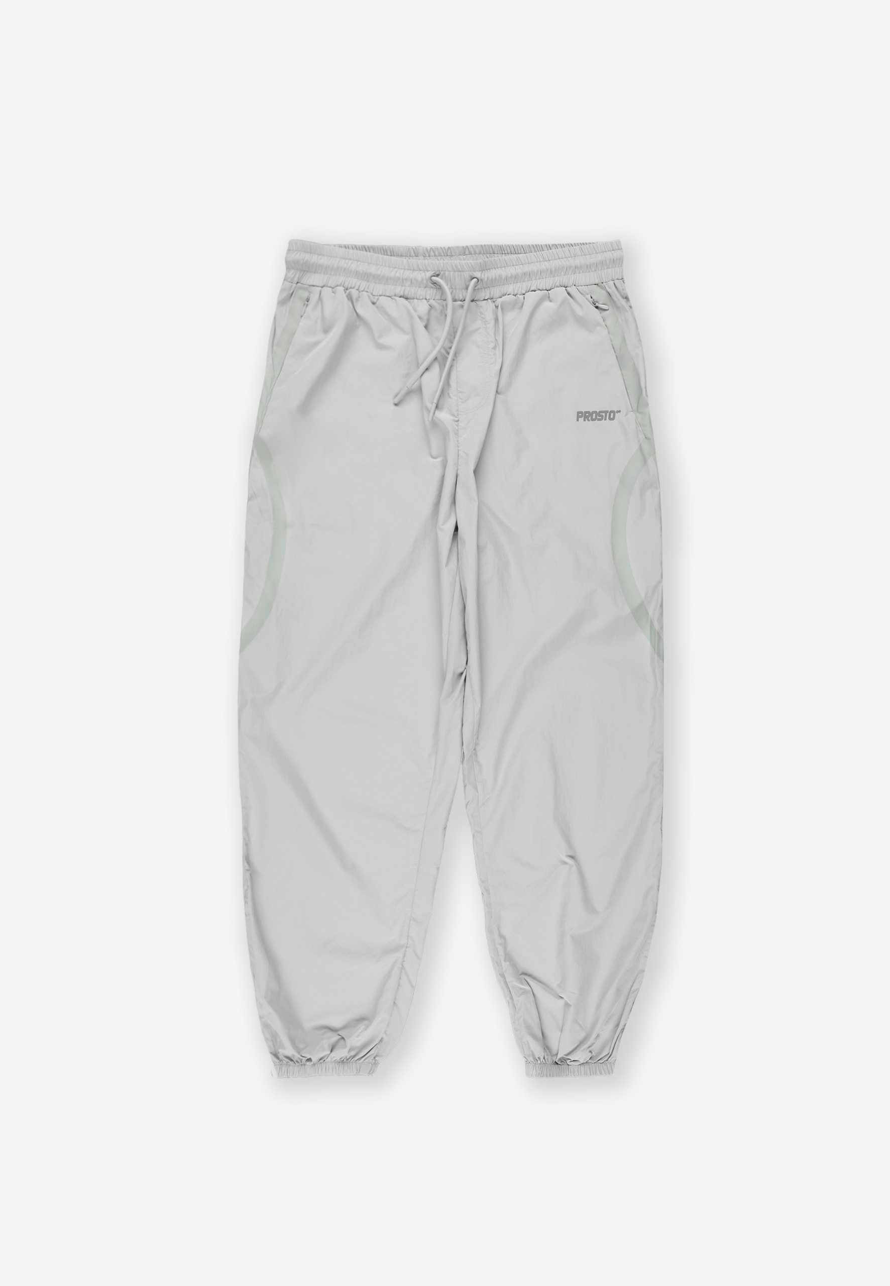 Męskie szare spodnie dresowe Prosto Contrast M