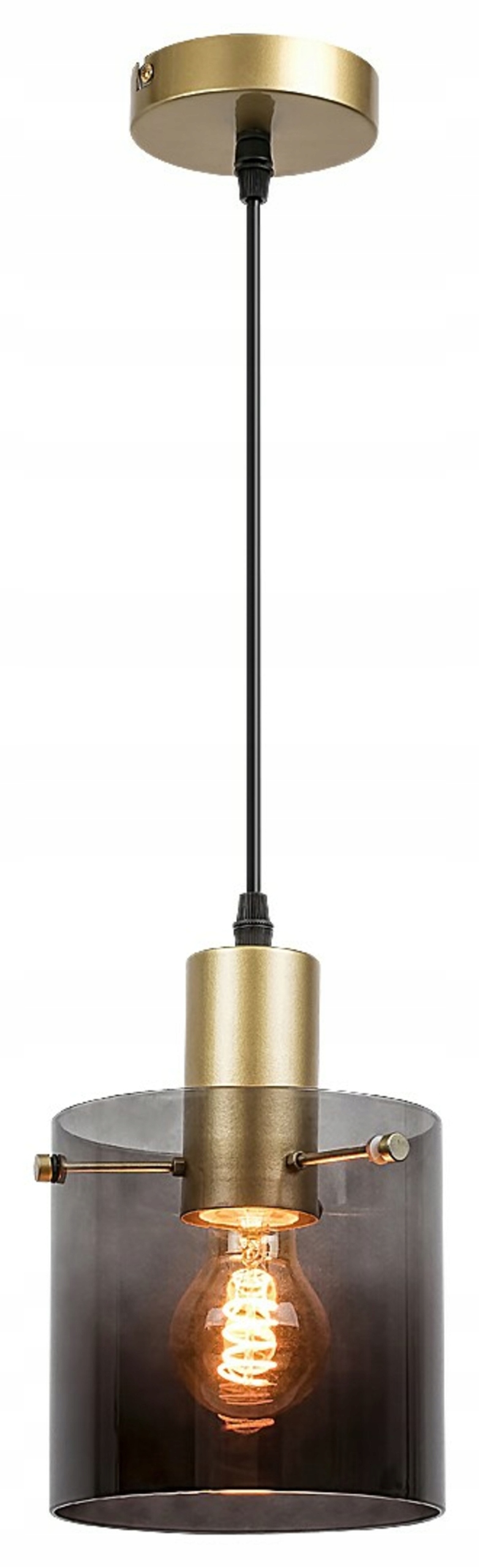 Rabalux Donati 5222 závěsné svítidlo E27 zlatá/kouřové sklo, 1x40W