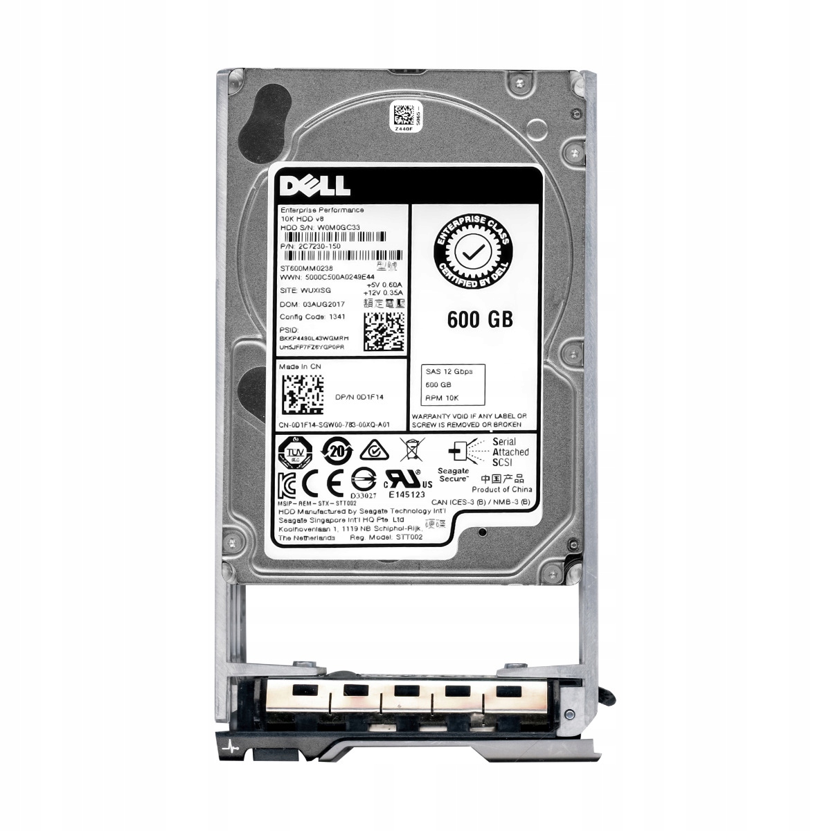 Dell 0D1F14 600GB 10K 128MB SAS-3 2.5'' ST6000MM0238