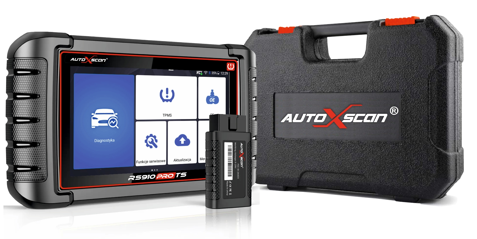 TESTER-PROGRAMATOR Autoxscan RS 910 Pro +4szt.TPMS Marka AutoXscan