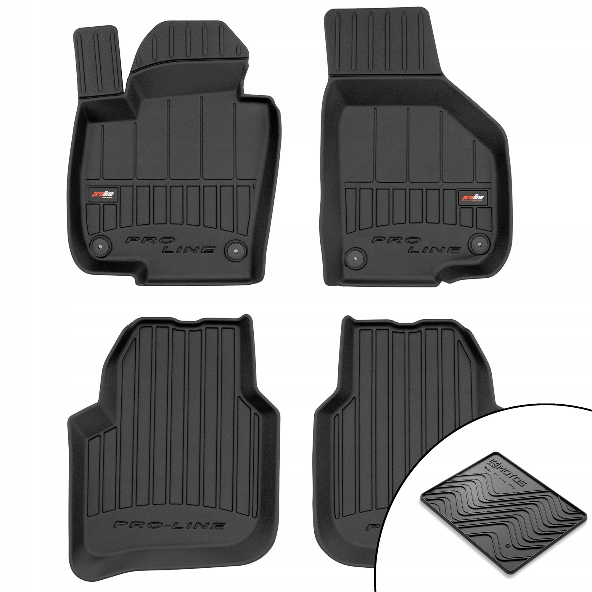 3D gumové koberce Škoda Superb II 2008-2015 podložka bonus
