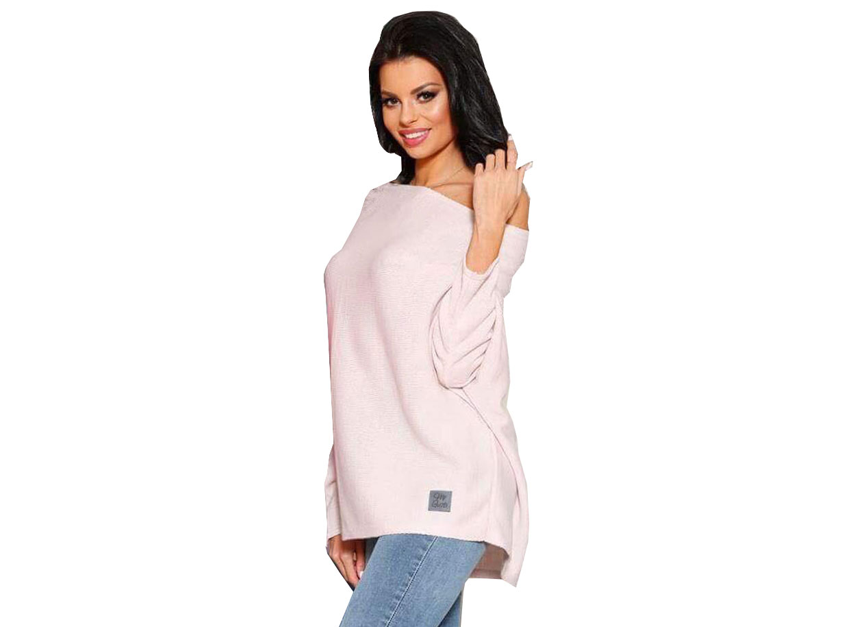 

Sweterek Oversize Tunika Sweter Wool Odkryte Ramię