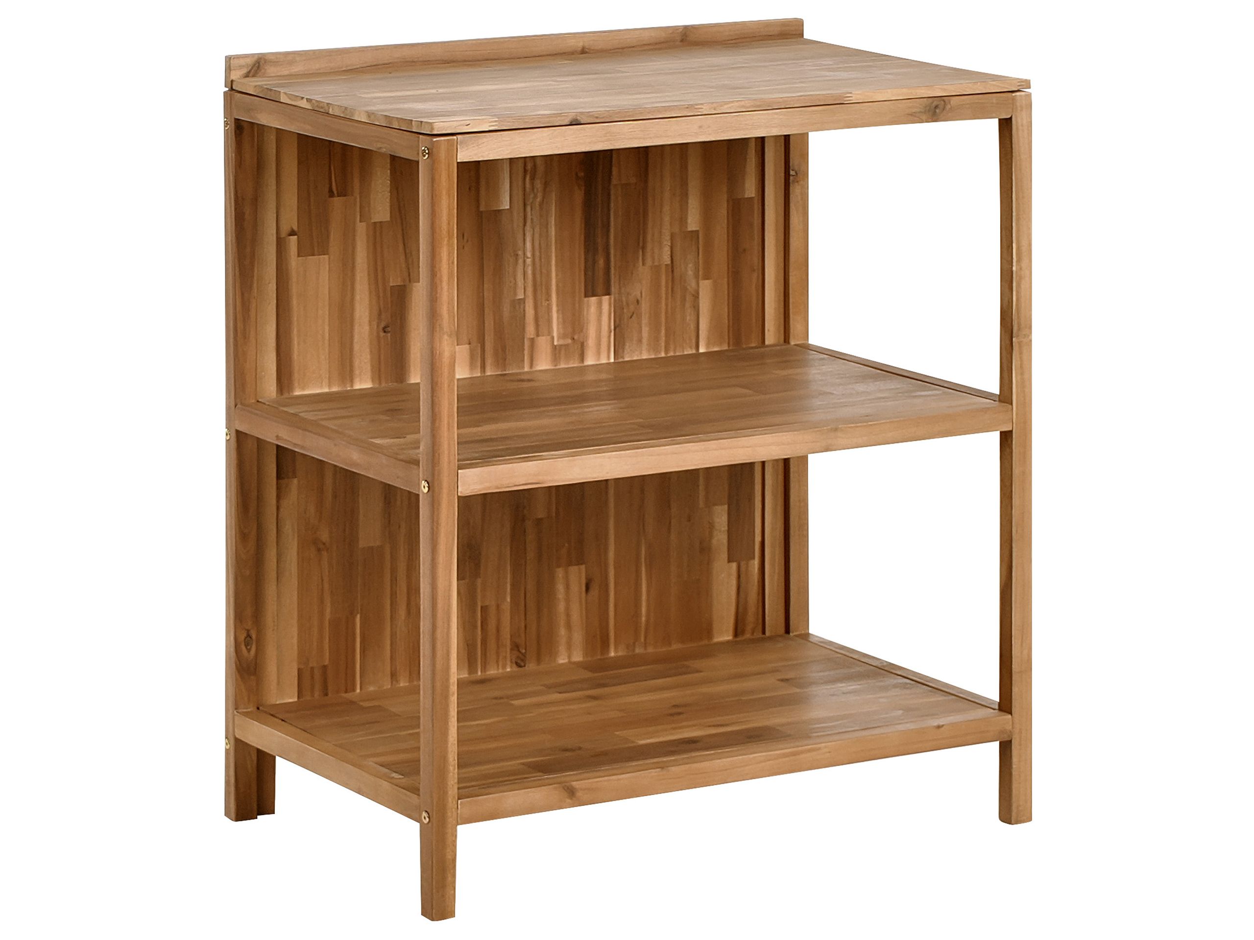 Wyspa kuchenna ogrodowa dwie półki brązowa 50x80x90