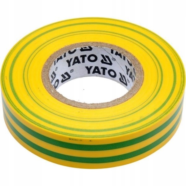 TAŚMA ELEKTROIZOLACYJNA ŻÓŁTO-ZIELONA 15mm X 20Mb