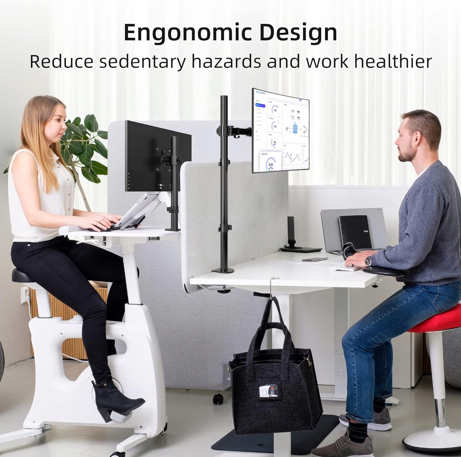 Uchwyt do pojedynczego ekranu Suptek, uchwyt do monitora EAN (GTIN) 0697278211490