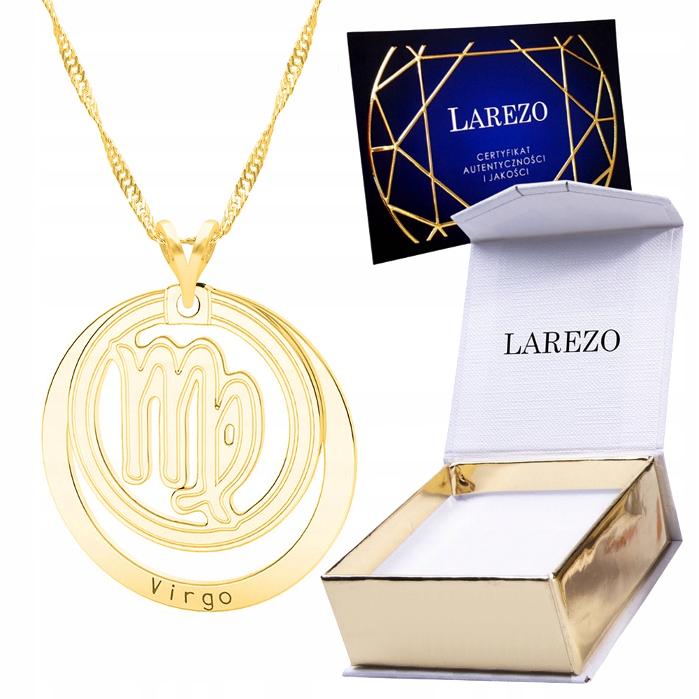 Zlatý náhrdelník 925 se znamením zvěrokruhu Panna symbol znamení zvěrokruhu Panna