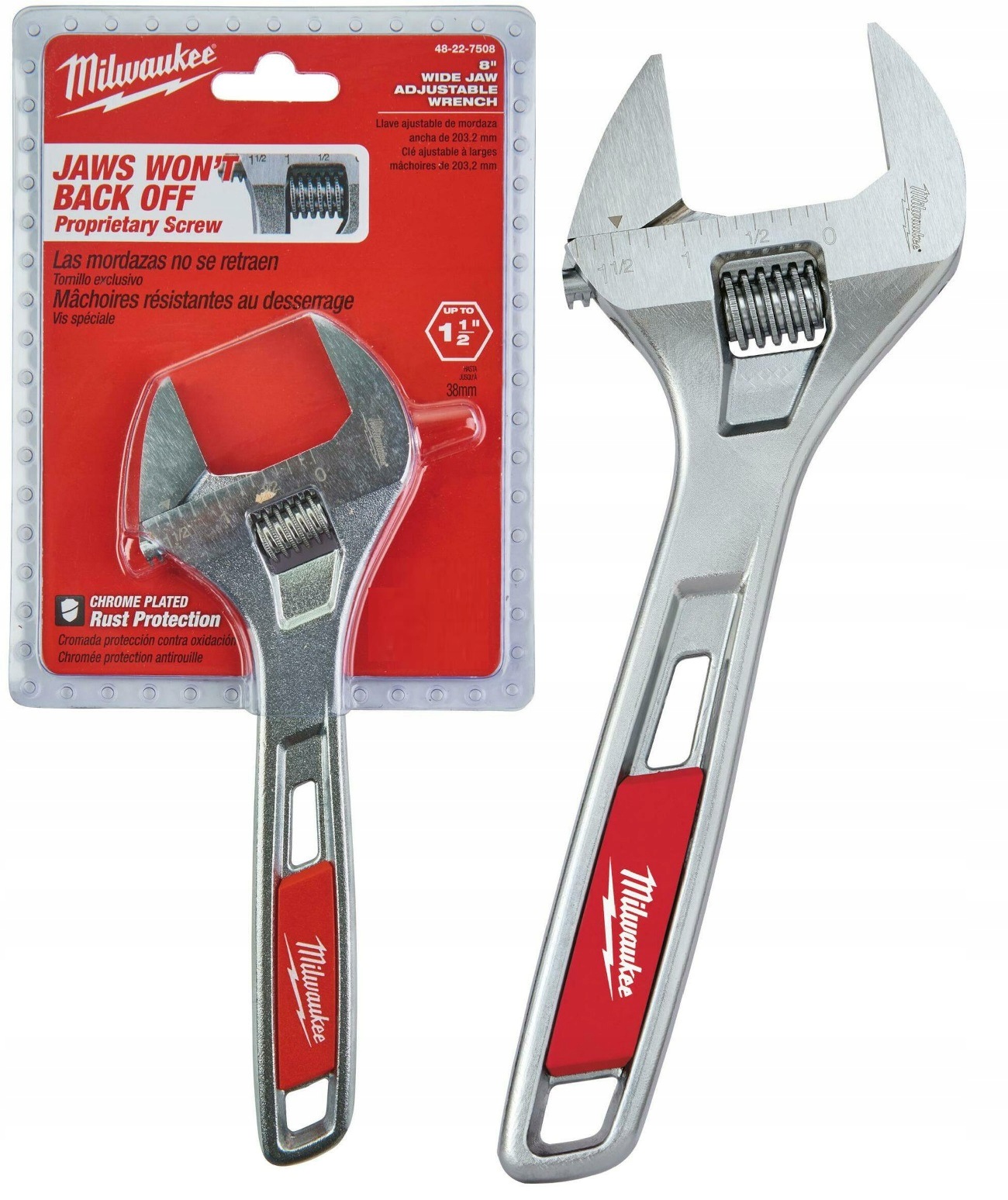Milwaukee Klucz Nastawny Żabka Szeroki 200mm 8" 48227508