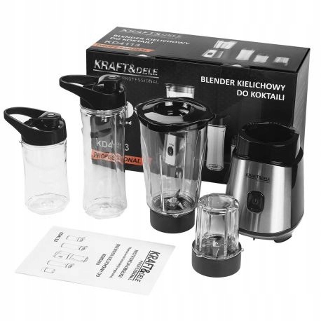 Blender Kielichowy do koktajli 1500W Zestaw KD4113