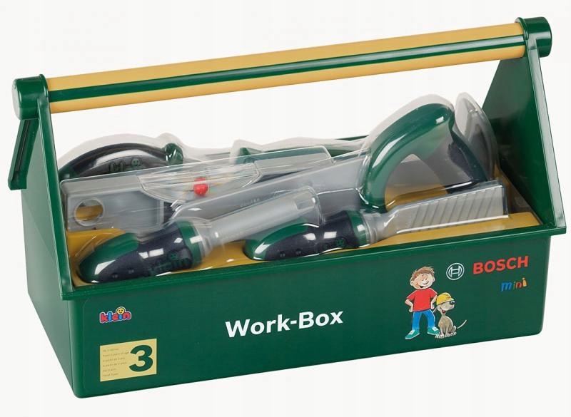 Klein Bosch Skrzynka z narzędziami dla dziecka Majsterkowanie - 8573 Efekty brak
