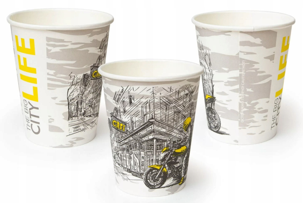 

Kubki papierowe kubek kawa City Life 250ml 50szt