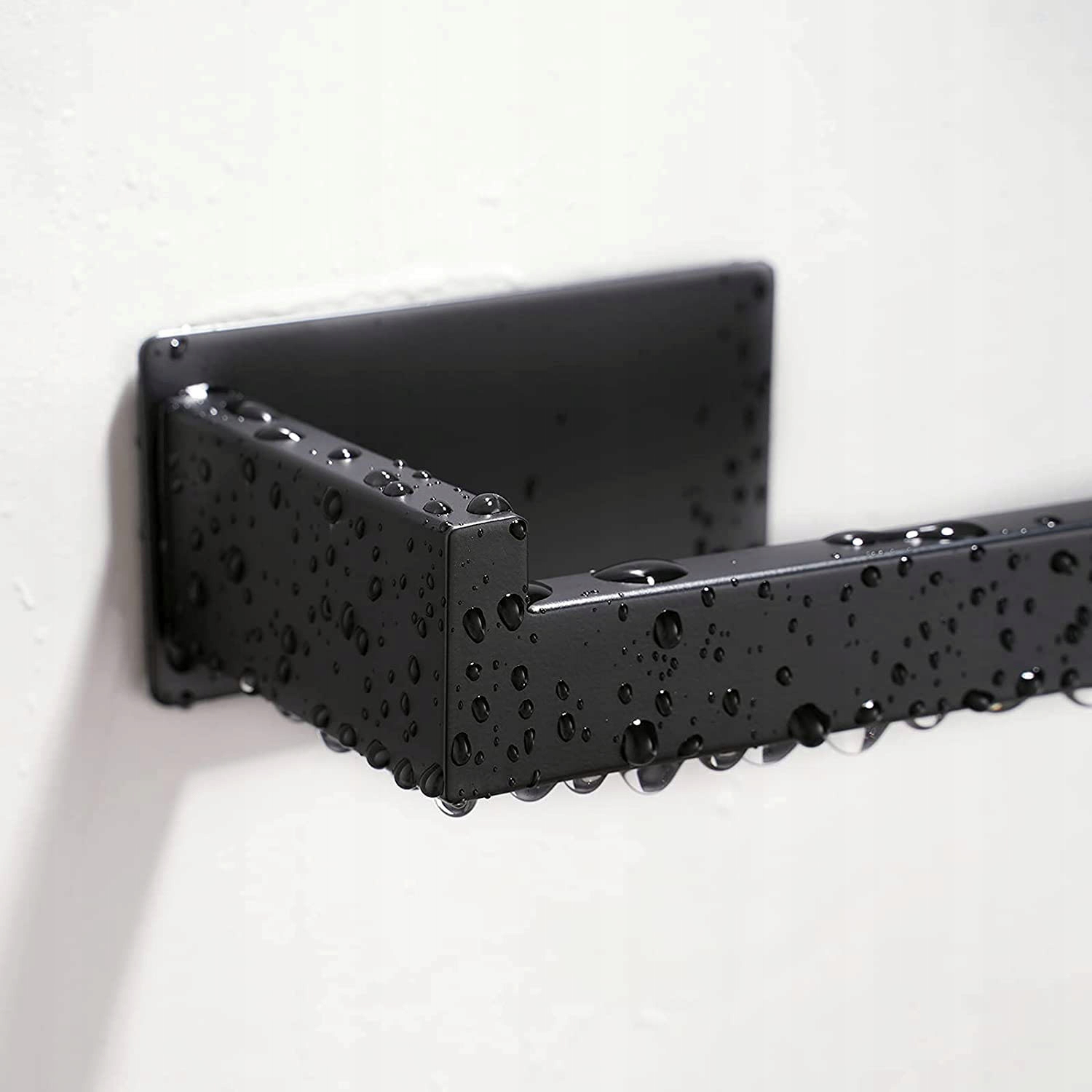 UCHWYT NA PAPIER TOALETOWY CZARNY WIESZAK LOFT ŚCIENNY PRZYKLEJANY NA KLEJ Marka Gockowiak