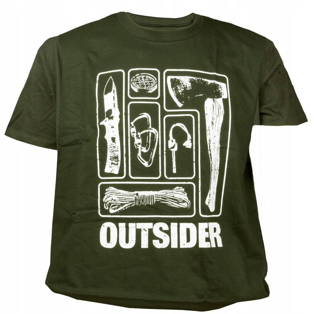 Koszulka Męska T-shirt TigerWood Outsider S Zielona