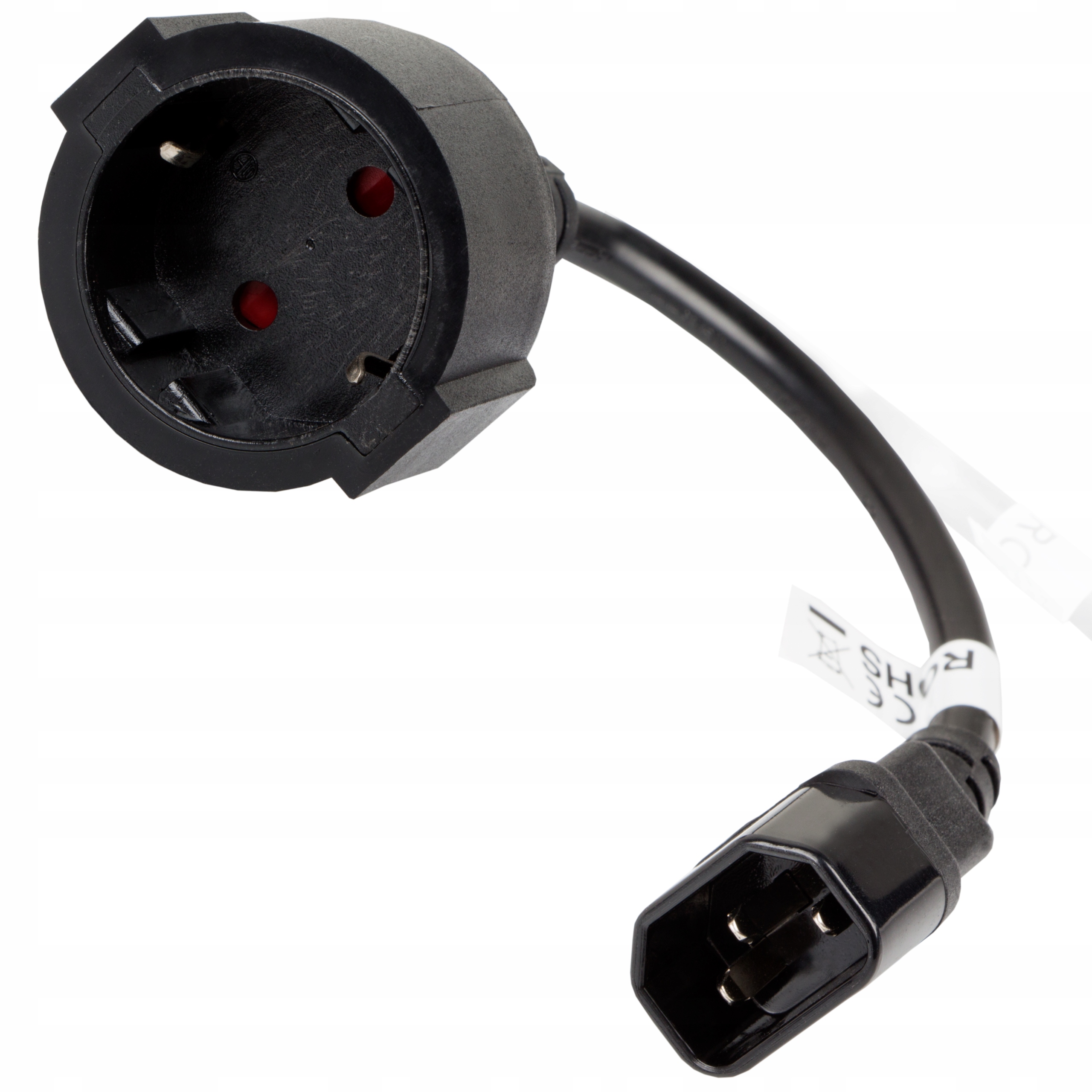 Kabel zasilający Lanberg CA-C14E-10CC-0018-BK 0,2 m