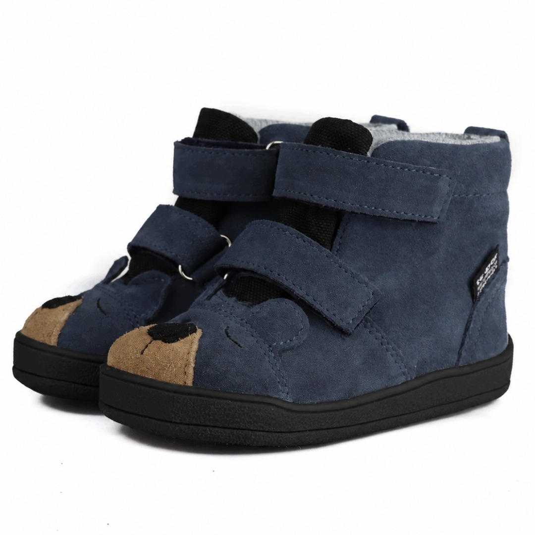 Mido 62-14 Buty Ocieplane Skórzane Barefoot Jesienne Membrana Yale Blue 22
