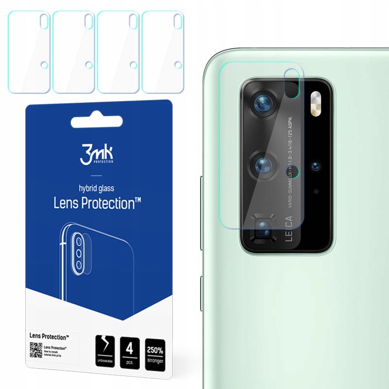 

4X Szkło hybryda na aparat do Huawei P40 Pro, 3MK