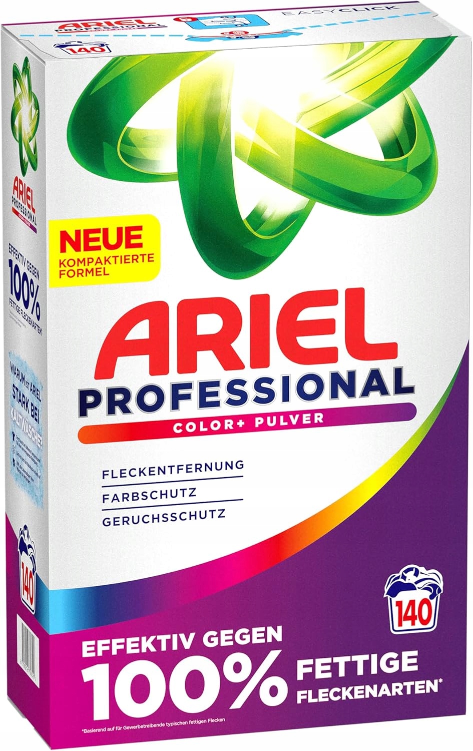 Německý prášek na barevné prádlo Silný Ariel Professional 140 Praní