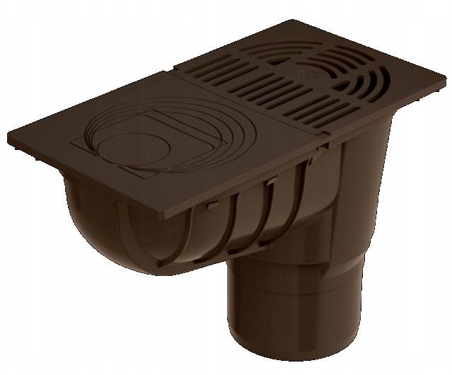 GALECO OSADNIK UNIWERSALNY Z KOSZYCZKIEM CIEMNY BRĄZ 110MM RAL 8019