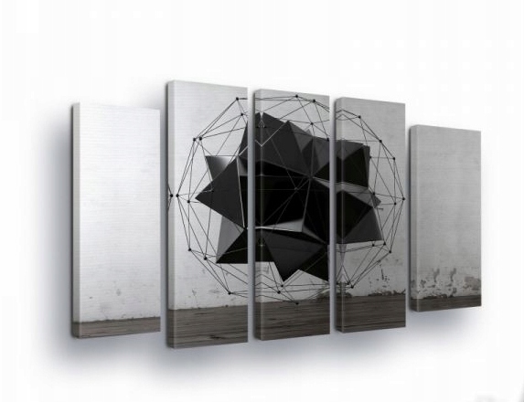 Obraz 150x100 Geometria 3D abstrakcia forma štruktúra minimalizmus grafika