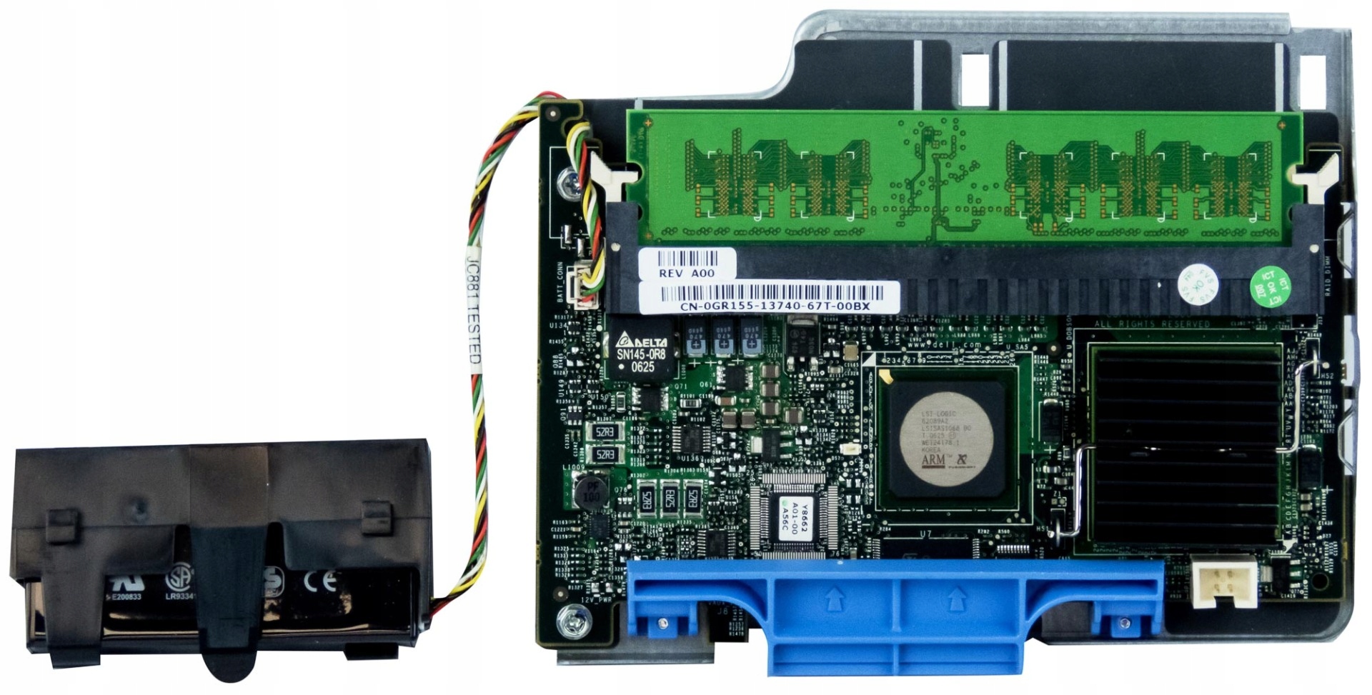 Dell 0GR155 Perc 5i Sas Raid Controller 256MB Bbu