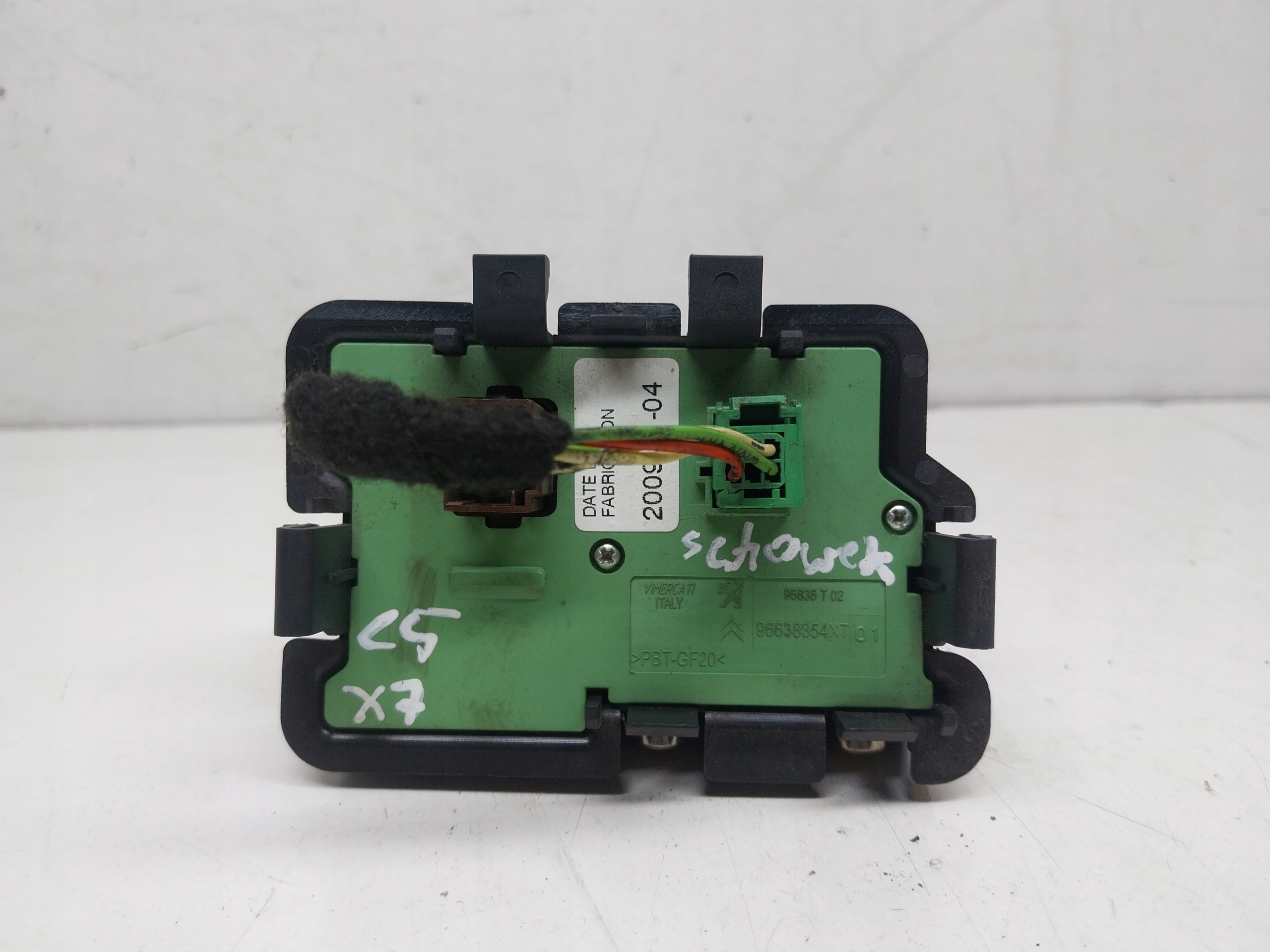 CITROEN C5 III X7 player SIM AUDIO 96638354XT